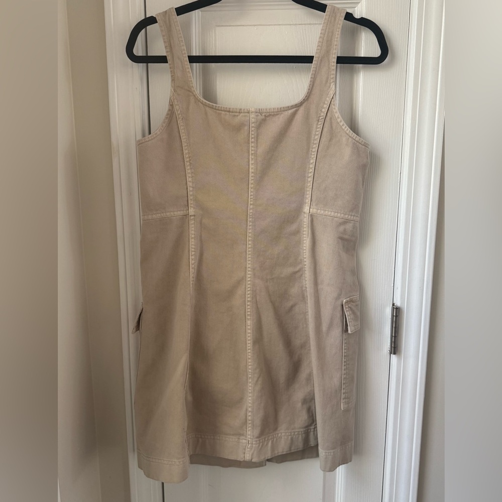 Gap Utility Button Mini Dress Size Small Petite - image 5